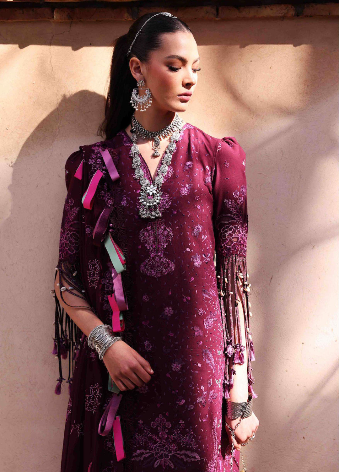 Reine by Republic Womenswear Unstitched Embroidered Luxury Lawn 3 Piece Suit RW26UTL D-06B - Eid Collection