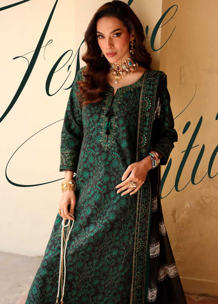 Charizma Unstitched Embroidered Luxury Lawn 3 Piece Suit CHR26ULL ED6-02 - Eid Collection