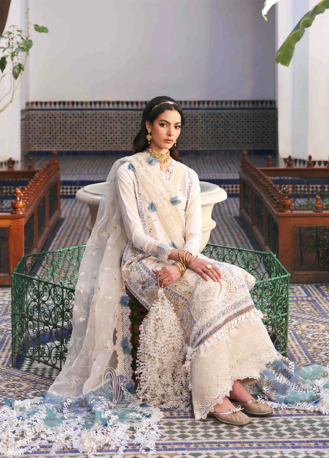 Reine by Republic Womenswear Unstitched Embroidered Luxury Lawn 3 Piece Suit RW26UTL D-04B - Eid Collection