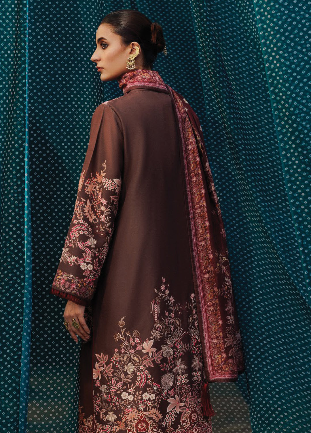 Aik Roz by Aik Atelier Unstitched Khaddar Printed Suits 3 Piece AIK25RK Look 05 - Winter Collection