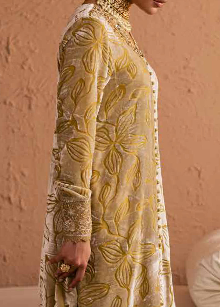 Ballerina by Nureh Unstitched Velvet Palachi Embroidered 3 Piece Suits NU25BV NU2-189 - Festive Collection