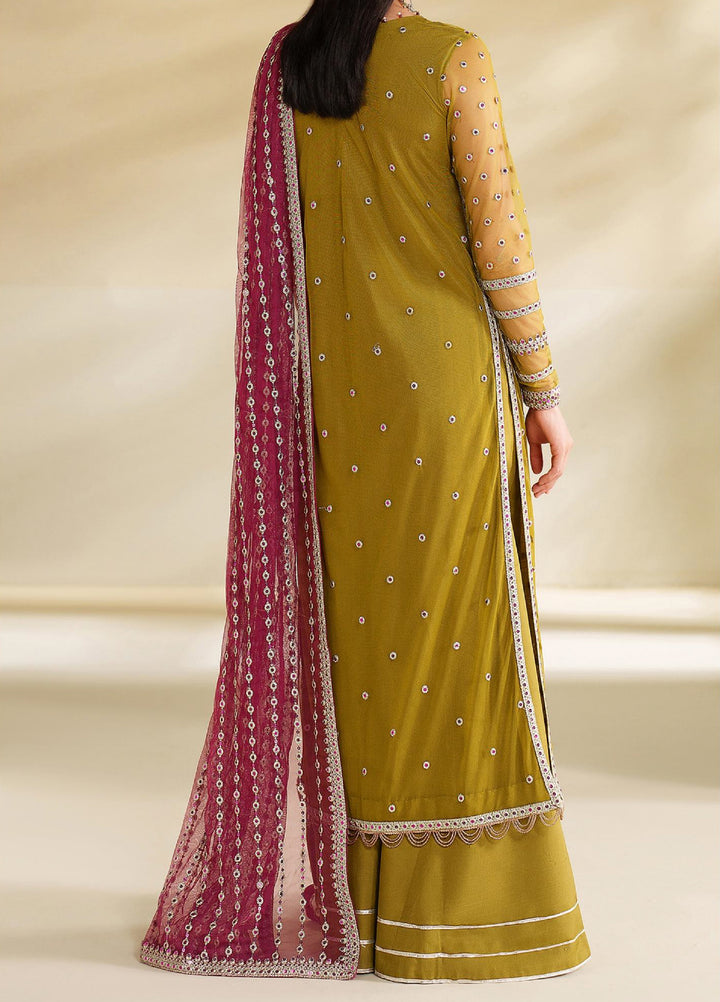 Roohi By Zarif Unstitched Formal Embroidered Net Suits 4 Piece ZRF25RF RFE-05 Janeer - Formals Collection