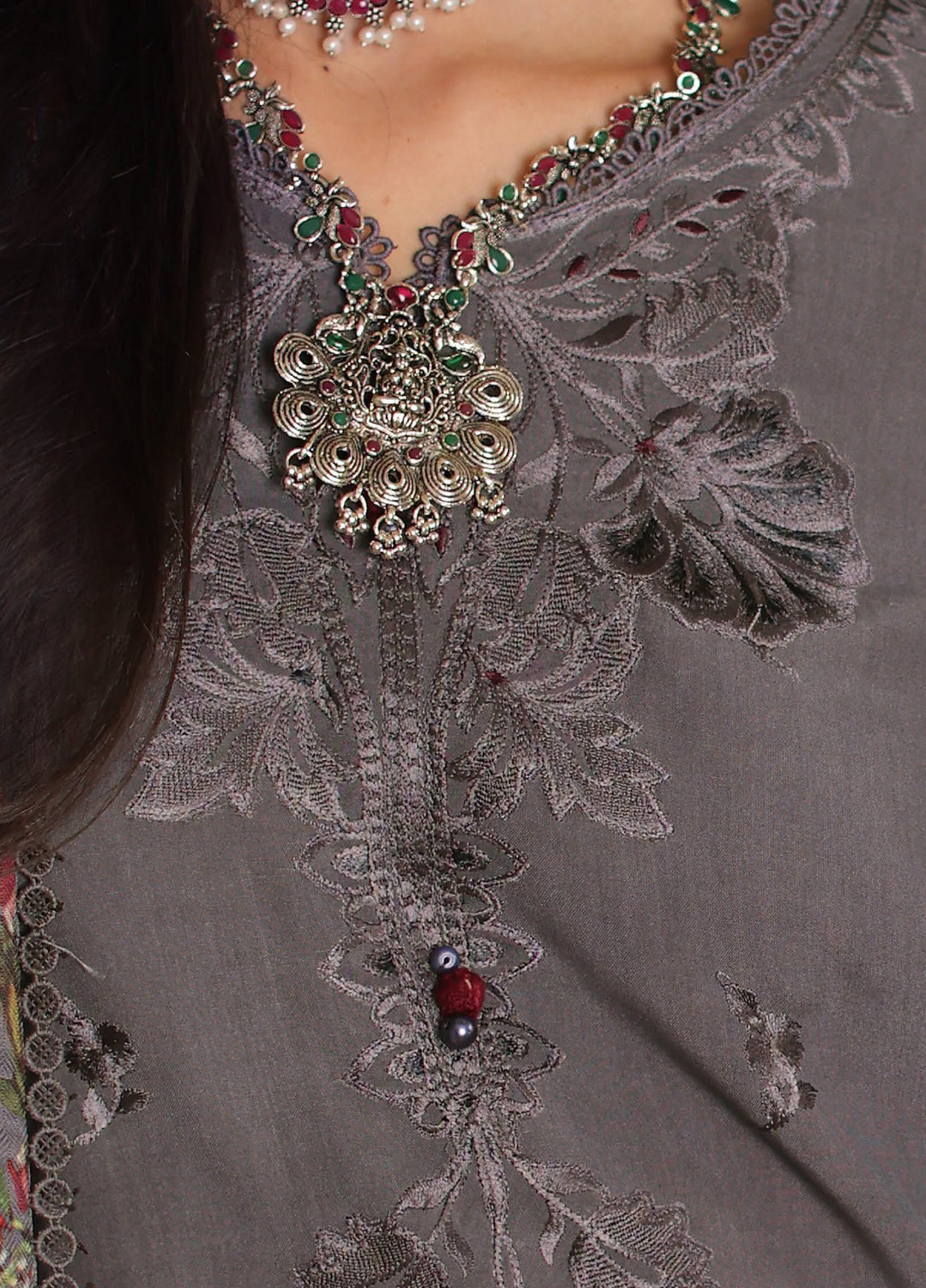 Noor by Saadia Asad Unstitched Embroidered Linen 3 Piece Suit SA26UNL D4 A - Winter Collection