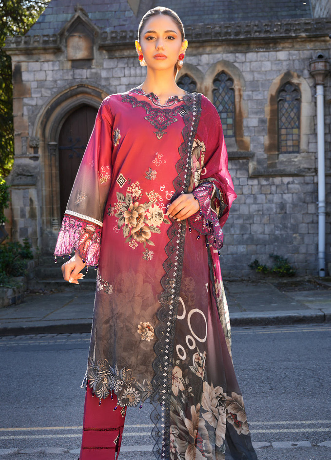 Al Zohaib Printkari Unstitched Embroidered Lawn 3 Piece Suit AZ26ULP 10 - Summer Collection