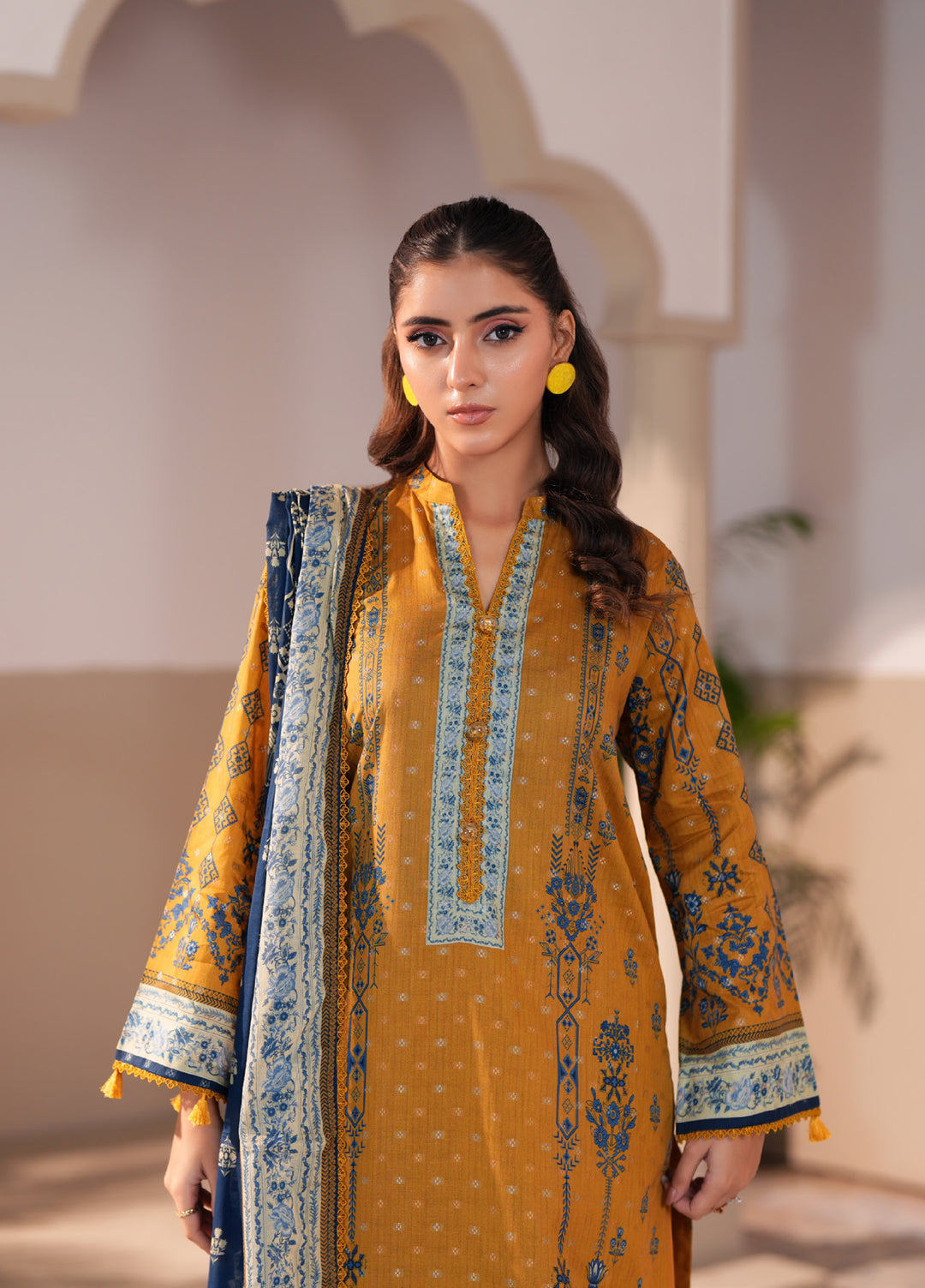 Regalia Textile Unstitched Printed Jacquard Lawn 3 Piece Suit RG26PUJL D-9 - Summer Collection