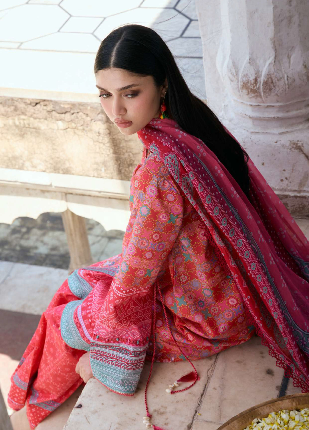 Angan by Kahf Unstitched Printed Lawn 3 Piece Suit KHF26ULA TABEER KPS-3A - Festive Collection