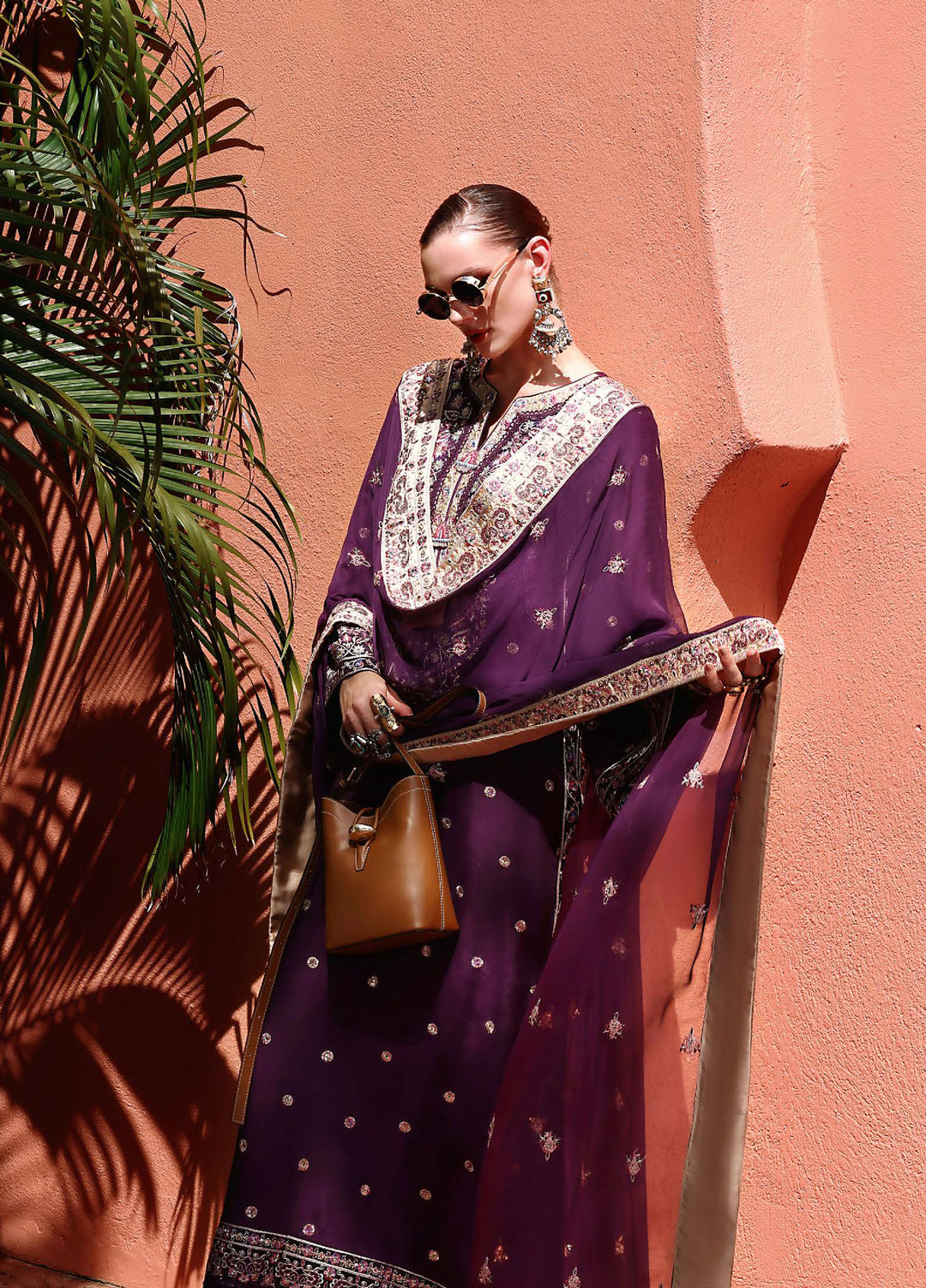 Nuvera Hemline by Mushq Unstitched Raw Silk Embroidered 3 Piece Suit MU26UNH D-8 Minerva - Festive Collection