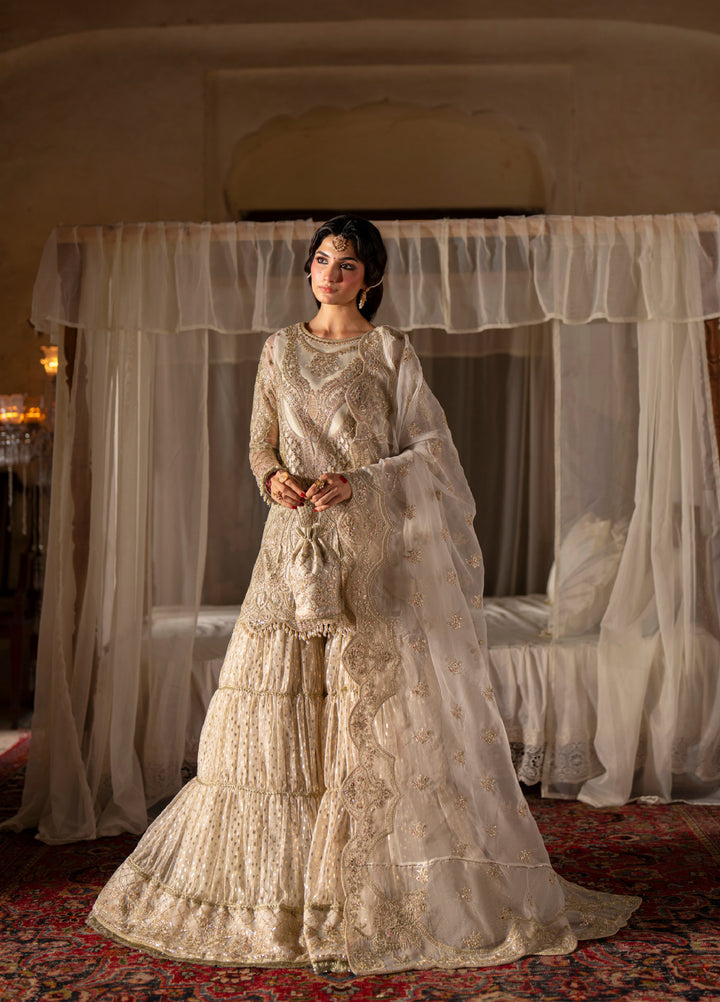 Dastan E Ishq by Ajr Festive Embroidered Unstitched Organza 3 Piece Suits AJR25DI D-2 Naghma - Formals Collection