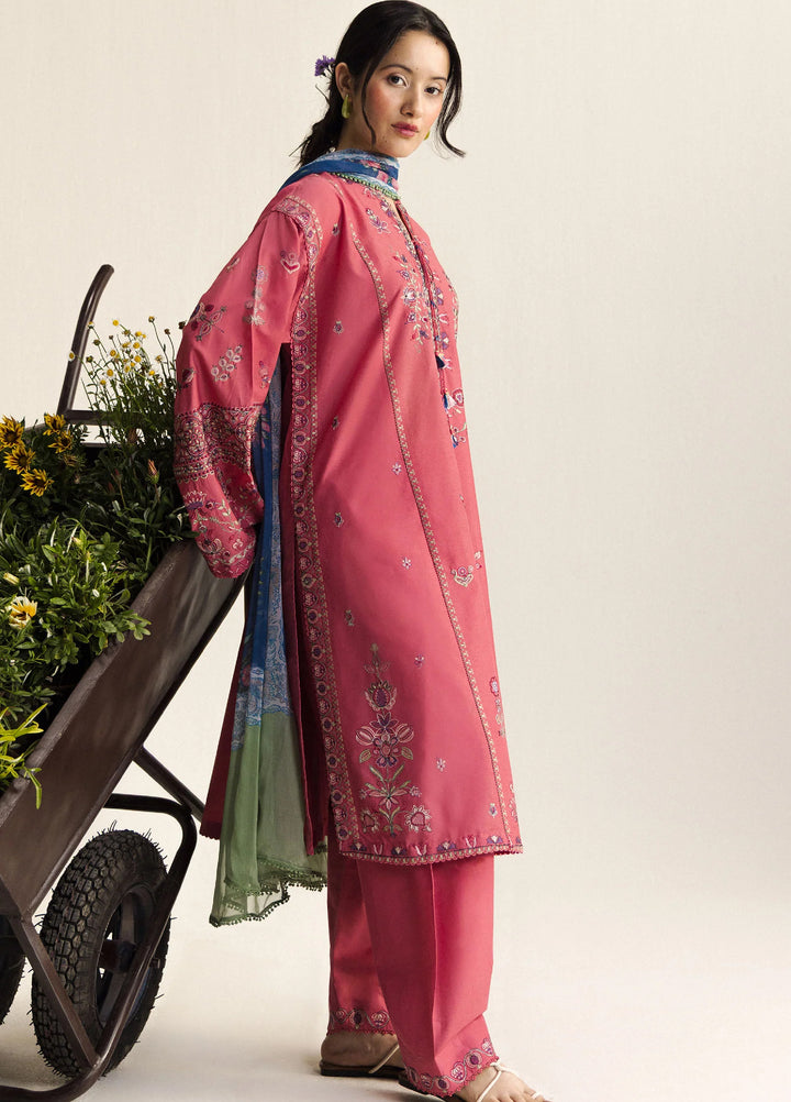 Coco by Zara Shahjahan Unstitched Embroidered Lawn 3 Piece Suit CZS26UCLP NOA-5A - Eid Collection