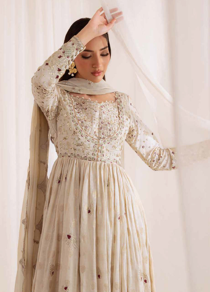 Omara By Nureh Unstitched Embroidered Jacquard 3 Piece Suit NU26OUF NEL- 91 - Festive Collection