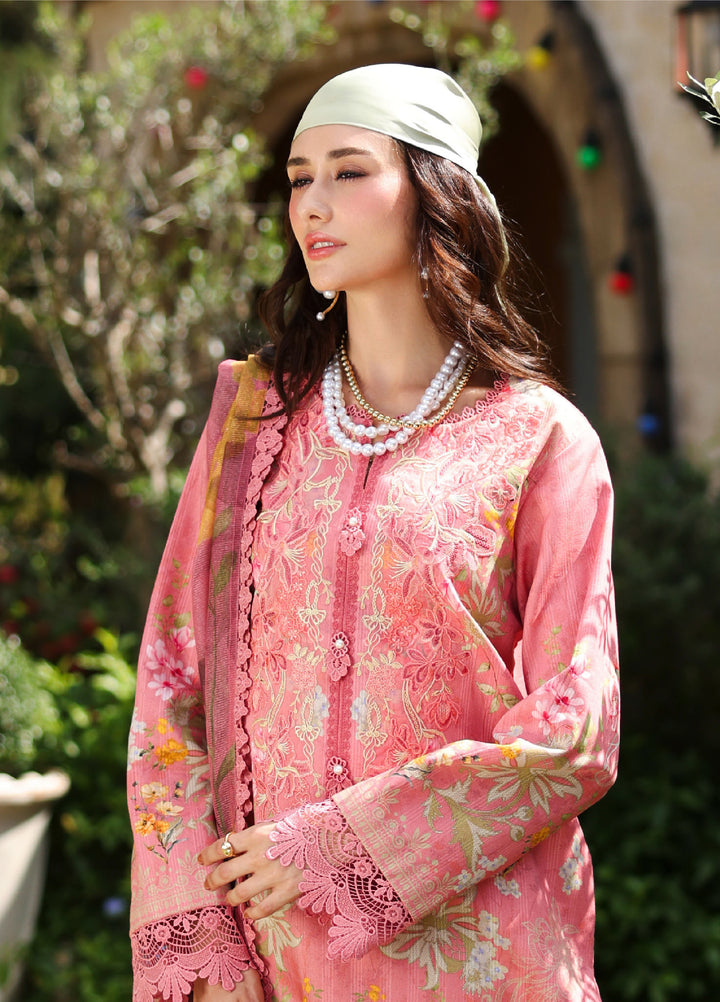 Rang Rasiya Lifestyle Lawn Unstitched Embroidered 3 Piece Suit RR25ULS BLUSH - Summer Collection