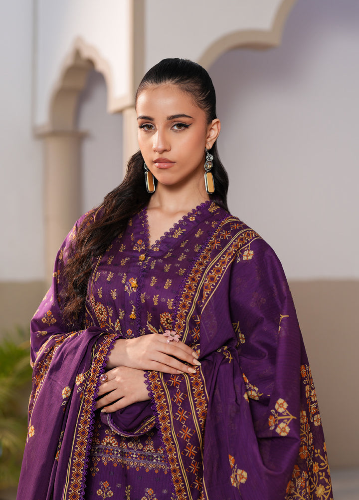 Regalia Textile Unstitched Printed Jacquard Lawn 3 Piece Suit RG26PUJL D-2 - Summer Collection