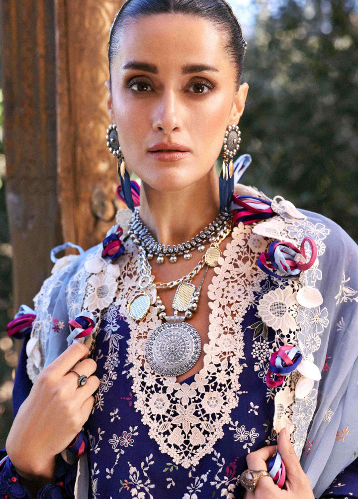 Reine by Republic Womenswear Unstitched Embroidered Luxury Lawn 3 Piece Suit RW26UTL D-04A - Eid Collection