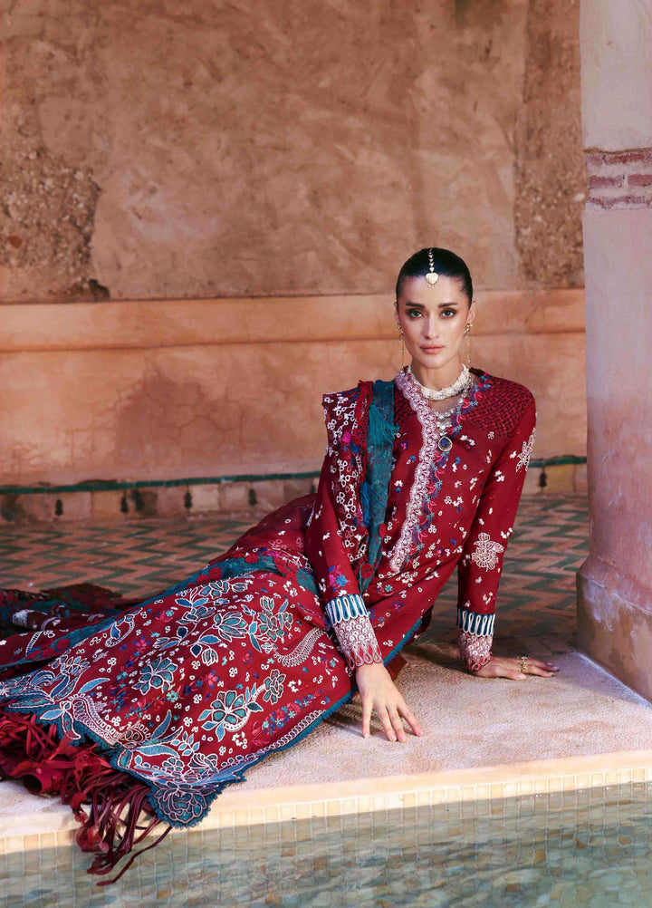 Reine by Republic Womenswear Unstitched Embroidered Luxury Lawn 3 Piece Suit RW26UTL D-07A - Eid Collection