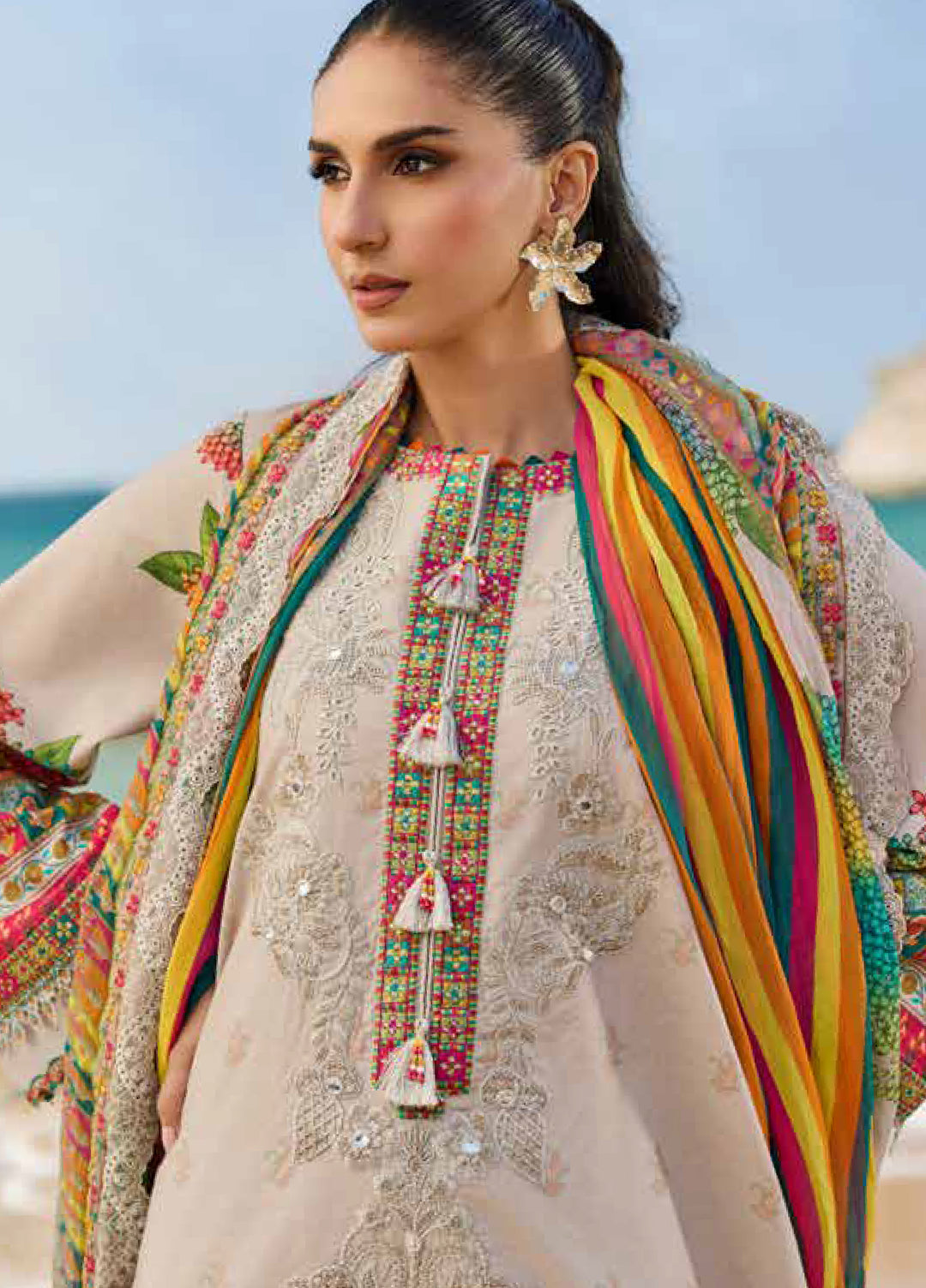 Sun Shine by Charizma Unstitched Embroidered Lawn 3 Piece Suit CHR26ULS CSN6-10 - Summer Collection