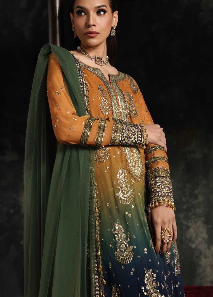 Aura by Charizma Unstitched Chiffon Embroidered Suits 3 Piece CRZ25UA CA26-02 - Festive Collection