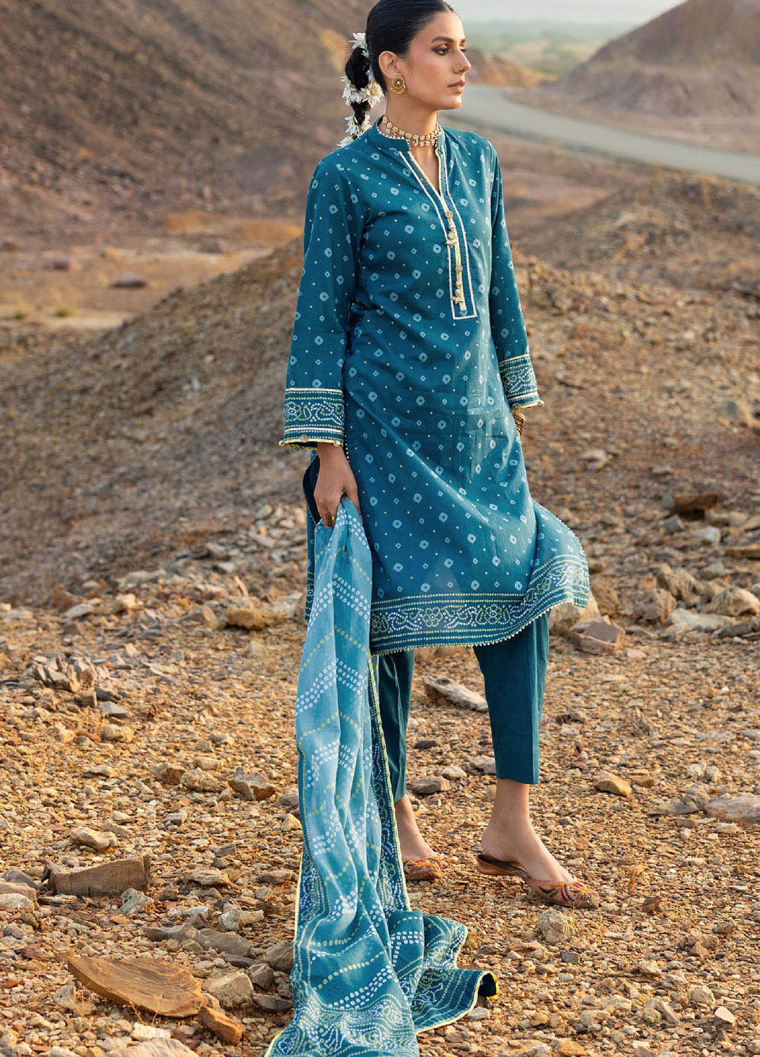 The Chunri by Gul Ahmed Unstitched Printed Lawn 3 Piece Suit GA26UTCL CL-62031 B - Summer Collection