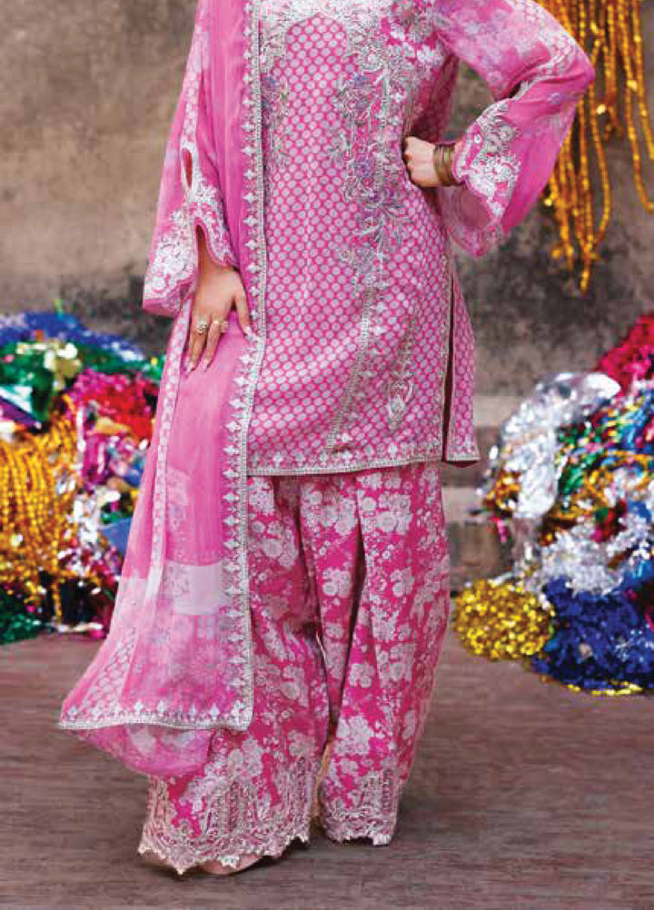 Vasal by Charizma Unstitched Embroidered Chiffon 3 Piece Suit CHR26UVC VSL6-14 - Festive Collection