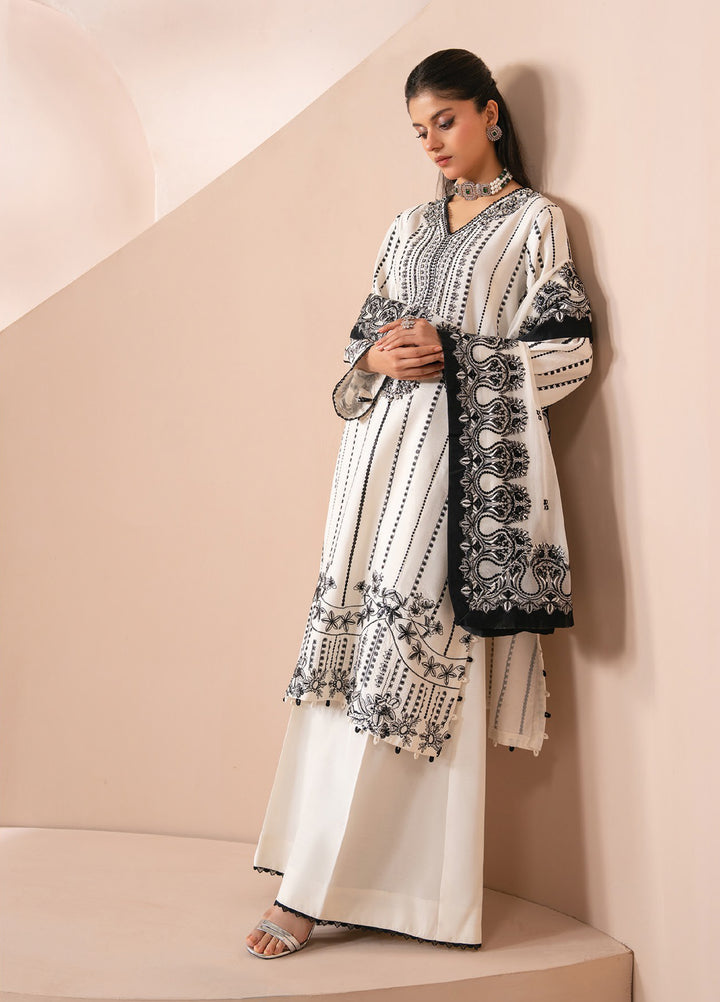 Zaeva by Xenia Formals Unstitched Embroidered Chiffon 3 Piece Suit XE26UZF 05-OMAVI - Festive Collection