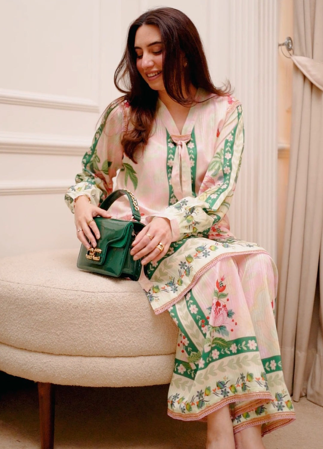 Karashe Women Pret Printed Blended Lawn Co-Ord Sets Blush - Summer Collection