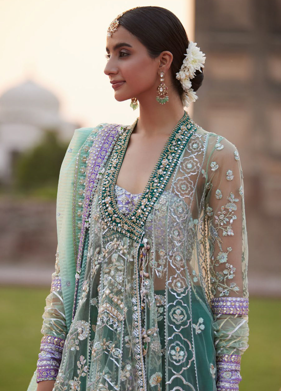 Zaha by Khadija Shah Gossamer Unstitched Embroidered Suits 3 Piece ZL25GF ZC25-03 - Festive Collection