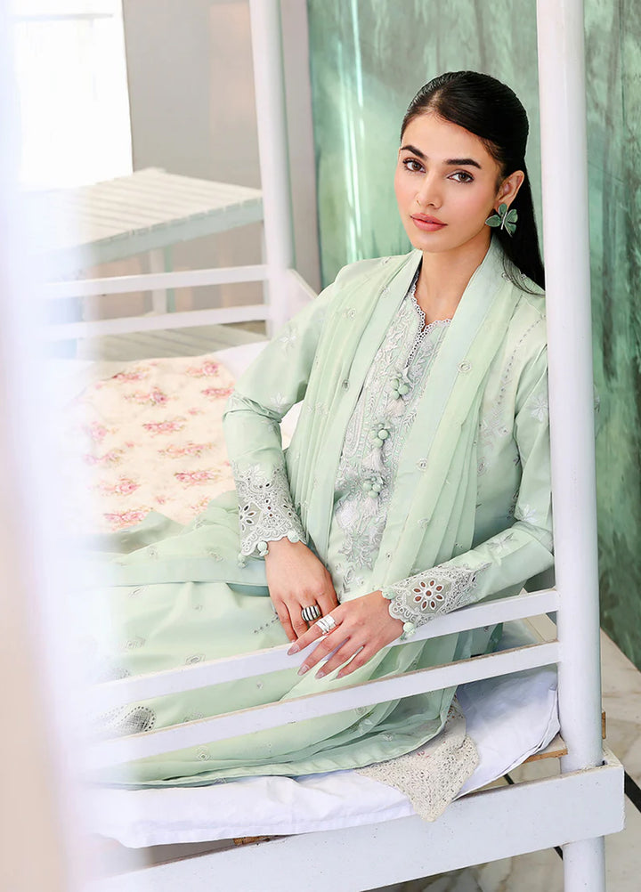 Veil of Summer by Roheenaz Unstitched Embroidered Luxury Lawn 3 Piece Suit RN26UVS 407 SERENE DUSK - Eid Collection