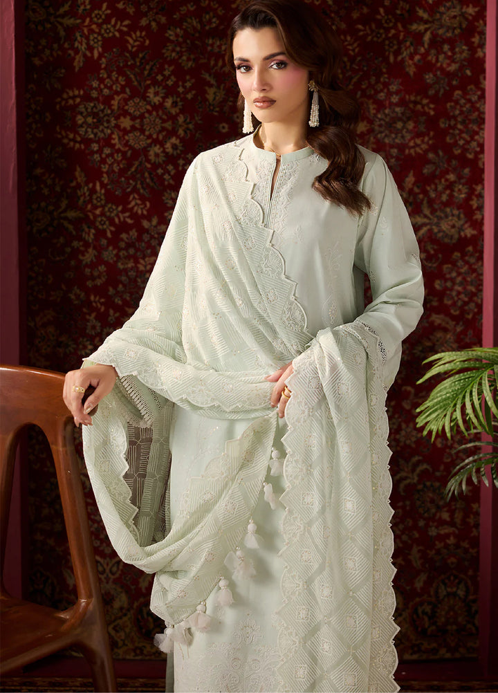 Alizeh Fashion Unstitched Embroidered Lawn 3 Piece Suit AF26ULE AF-EL-7062-ALOE - Summer Collection
