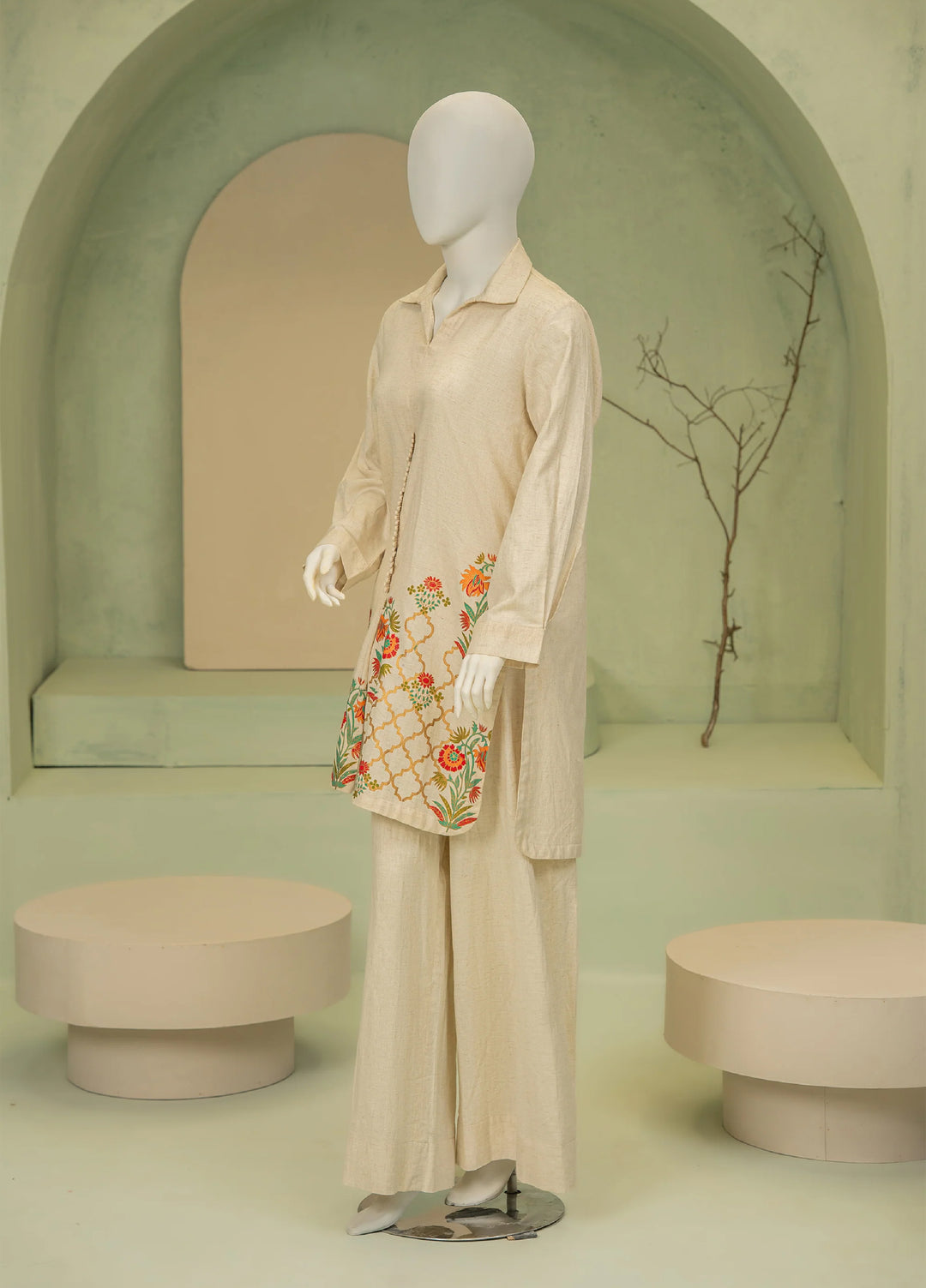 Riley Womens Pret 2 Piece Linen Floral Bunch JL2P - Winter Collection