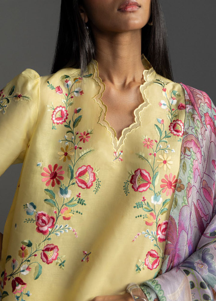 Coco by Zara Shahjahan Unstitched Embroidered Lawn 3 Piece Suit CZS26UL SEREN-5B - Summer Collection