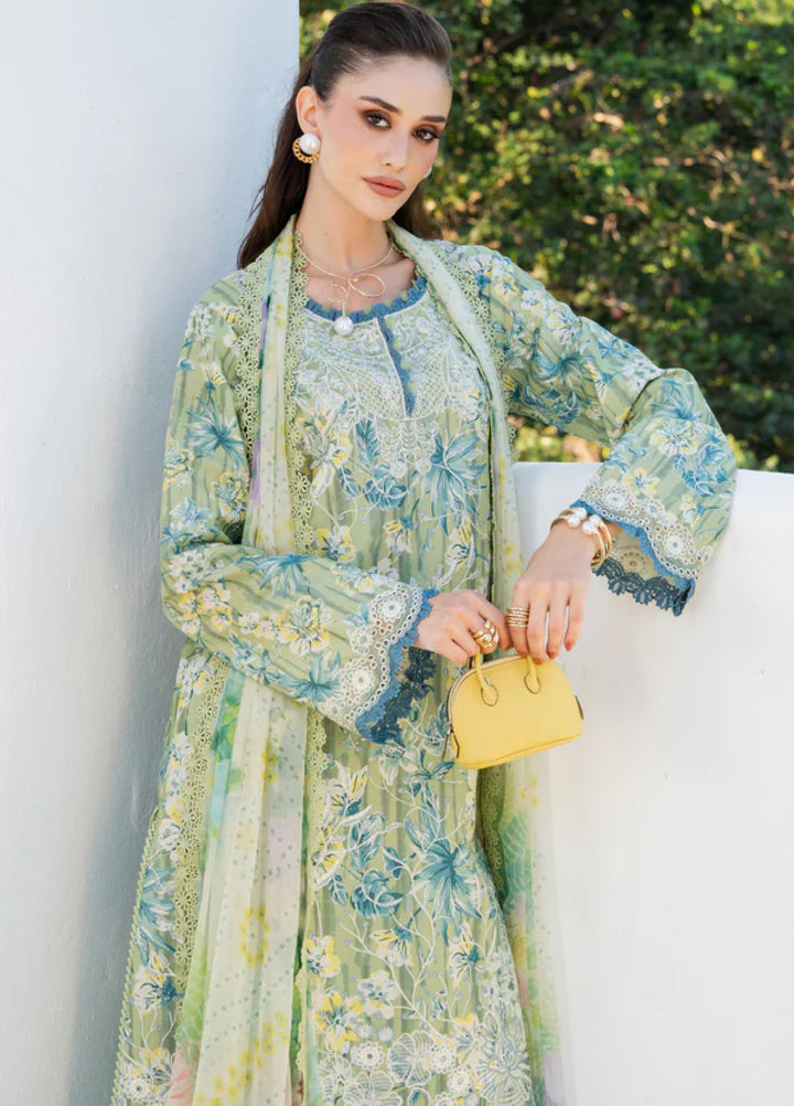 Shezlin Chikankari by Aabyaan Unstitched Embroidered Lawn 3 Piece Suit ABY26USC AZ-12 SOMIYA - Summer Collection