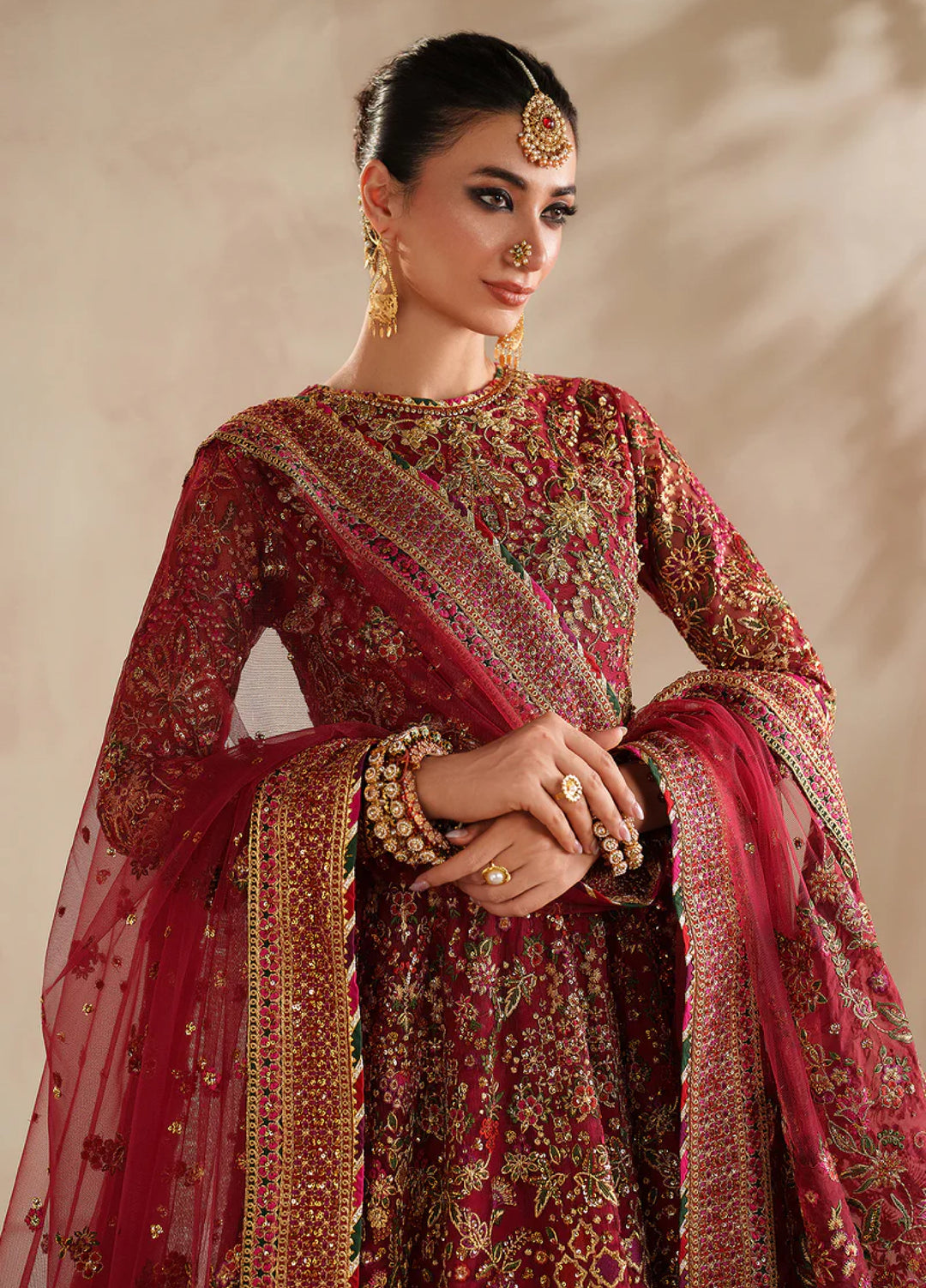 Chantelle by Baroque Unstitched Embroidered Net 3 Piece Suit BQ26UCF UF-4370 - Festive Collection