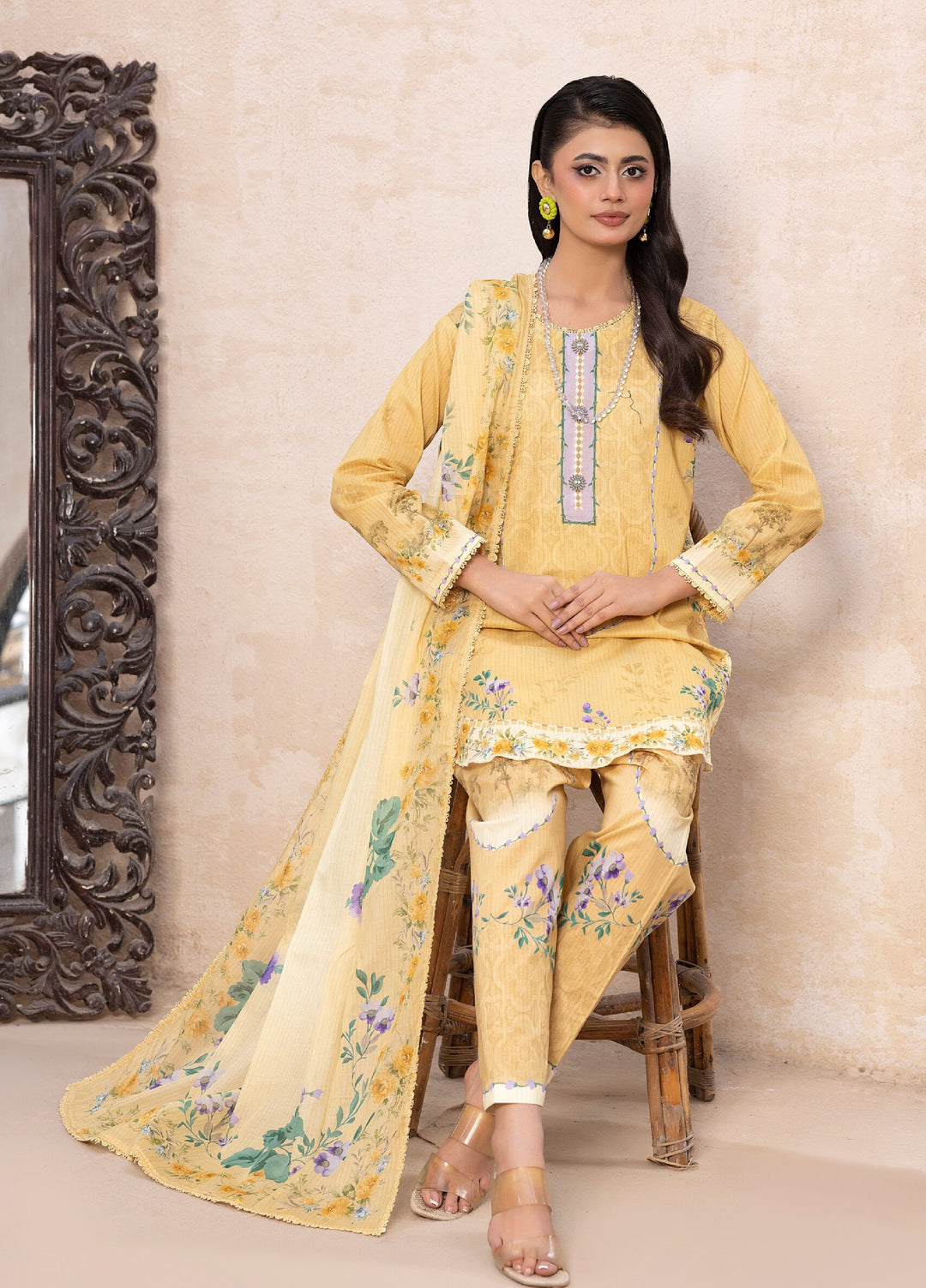 Cocoon by Regalia Textiles Unstitched Printed Lawn 3 Piece Suit RG26UCL D-9 - Summer Collection