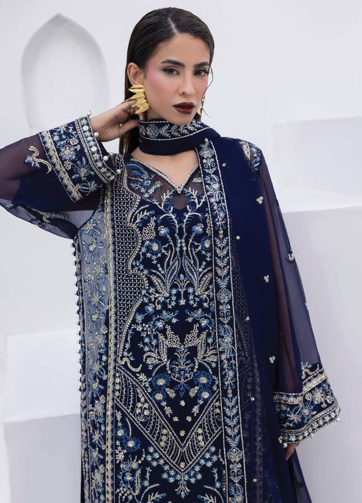 Maeri by Gulaal Unstitched Embroidered Chiffon 4 Piece Suit GL26UMC Lueur D-50 - Festive Collection