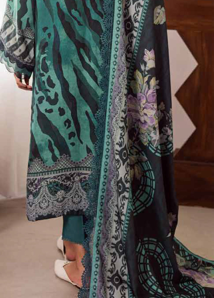 Signature Prints by Nureh Unstitched Linen Jacquard Suits 3 Piece NU25LJ SP-190 - Winter Collection