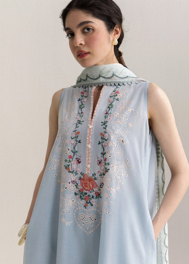 Coco by Zara Shahjahan Unstitched Embroidered Lawn 3 Piece Suit CZS26UCLP KIAN-8B - Eid Collection