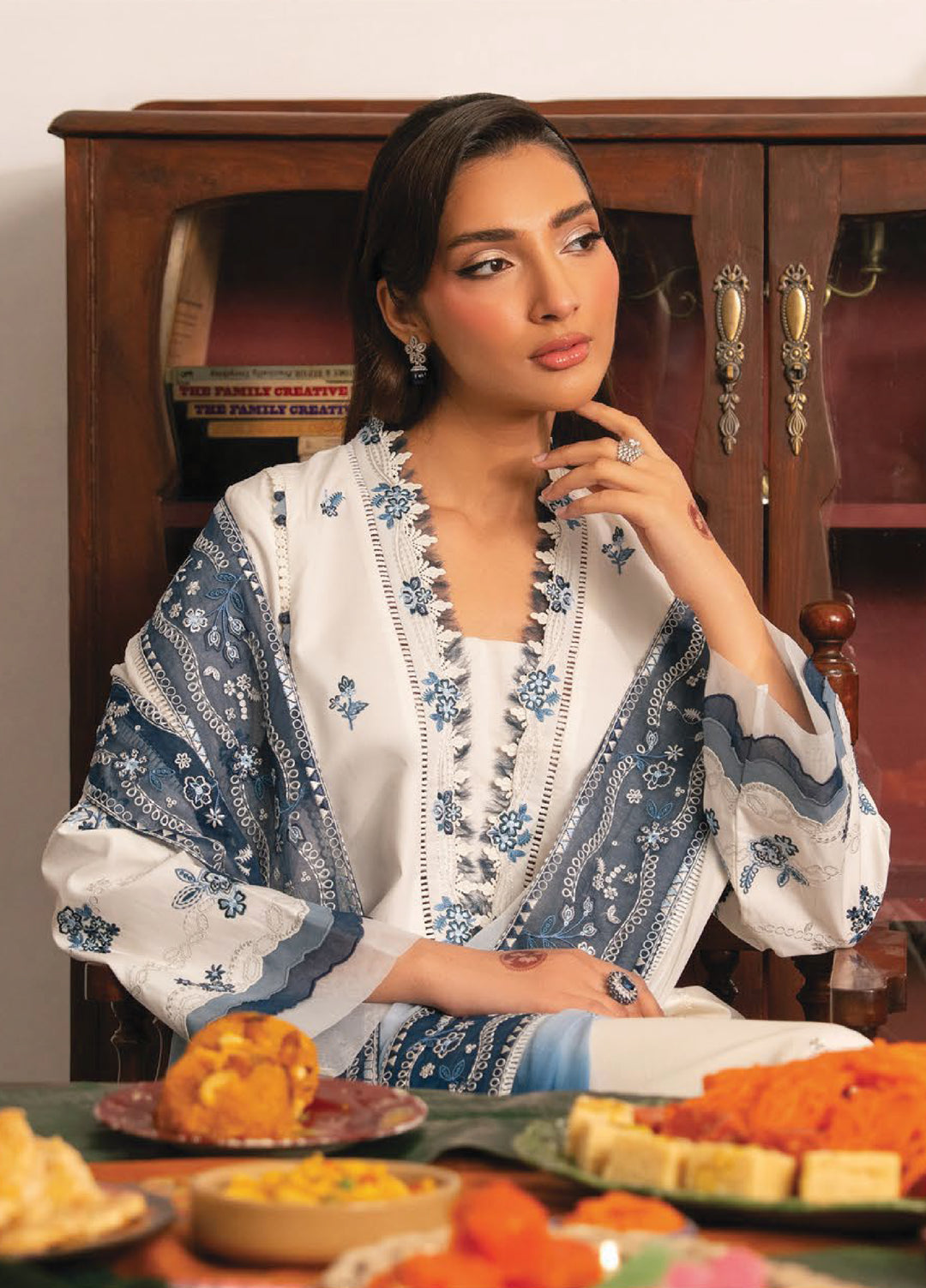 Lamhay by Seran Unstitched Embroidered Lawn 3 Piece Suit SN26ULL D6-Raen - Eid Collection