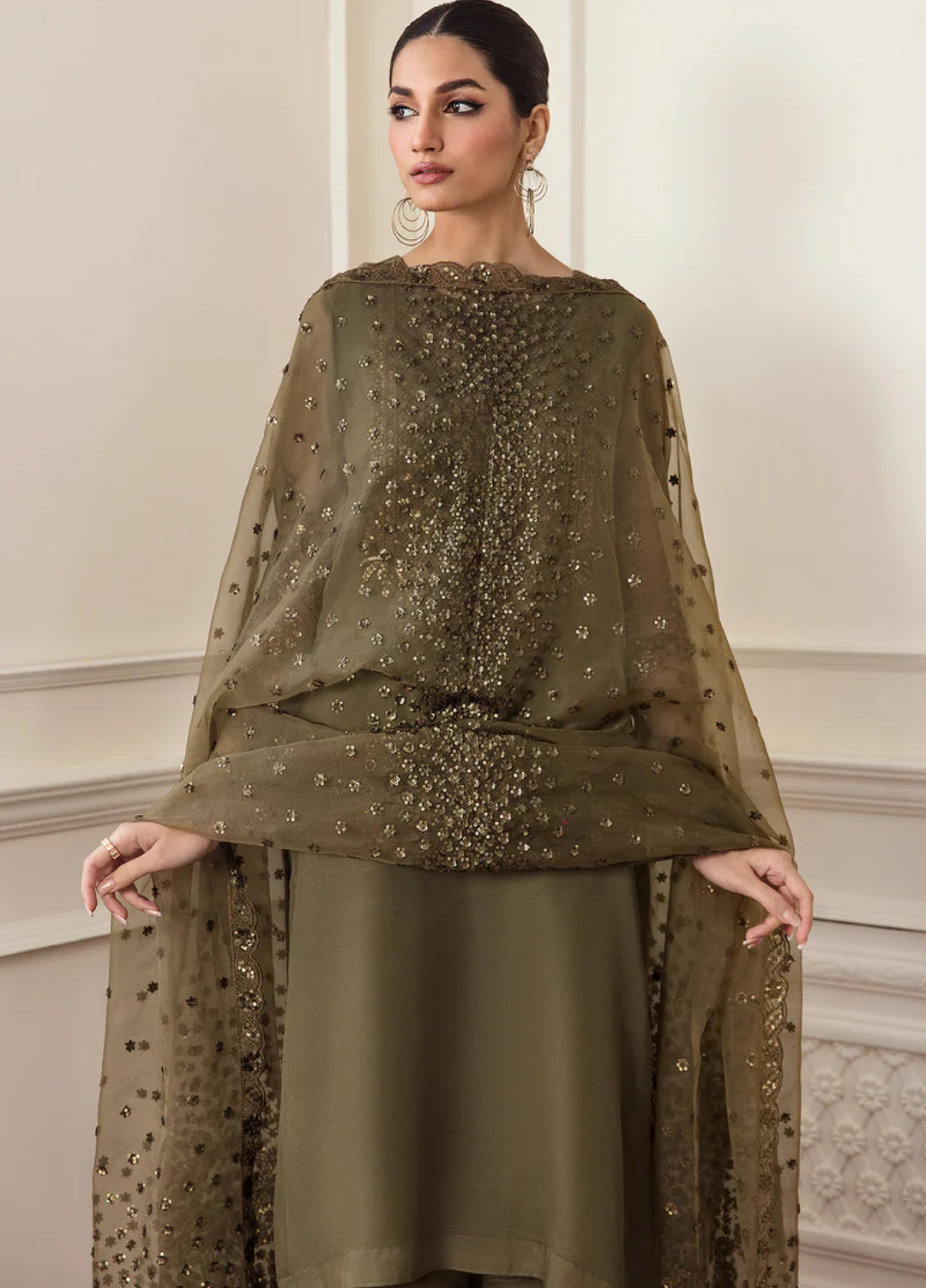 Chantelle by Baroque Unstitched Embroidered Chiffon 3 Piece Suit BQ26UFC BQU-PR-D295 - Festive Collection
