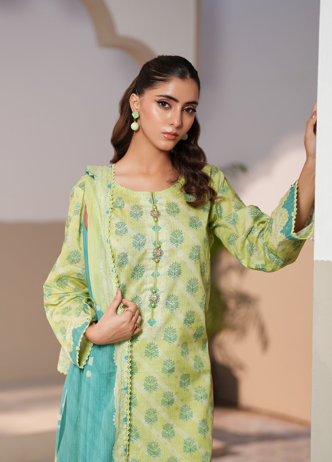 Regalia Textile Unstitched Printed Jacquard Lawn 3 Piece Suit RG26PUJL D-3 - Summer Collection