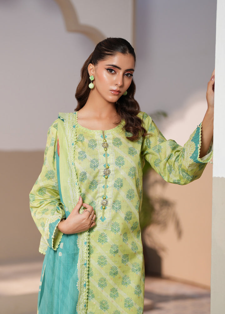 Regalia Textile Unstitched Printed Jacquard Lawn 3 Piece Suit RG26PUJL D-3 - Summer Collection