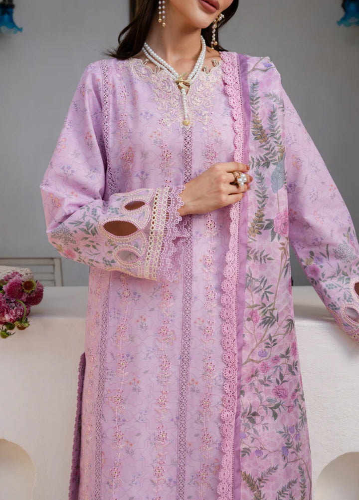 Shezlin Chikankari by Aabyaan Unstitched Embroidered Lawn 3 Piece Suit ABY26USC AZ-11 ELOWEN - Summer Collection