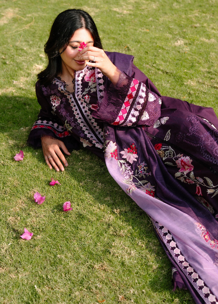 Saira Shakira Unstitched Embroidered Lawn 3 Piece Suit SSR26ULE SS-002A - Eid Collection