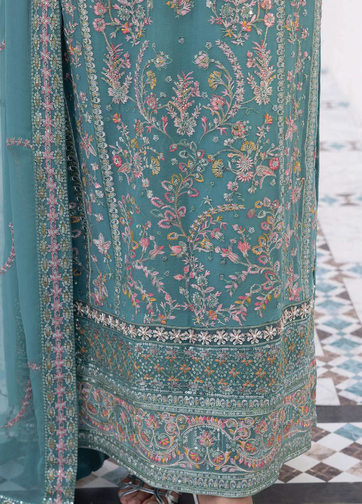 Maeri by Gulaal Unstitched Embroidered Chiffon 4 Piece Suit GL26UMC Desir D-49 - Festive Collection