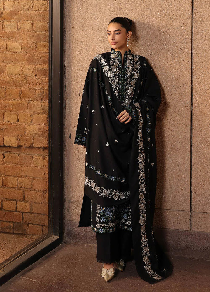 Rajbari Premium Unstitched Peach Winter Shawl Exclusive Embroidered Suits 3 Piece RB25PW D-1 - Winter Collection