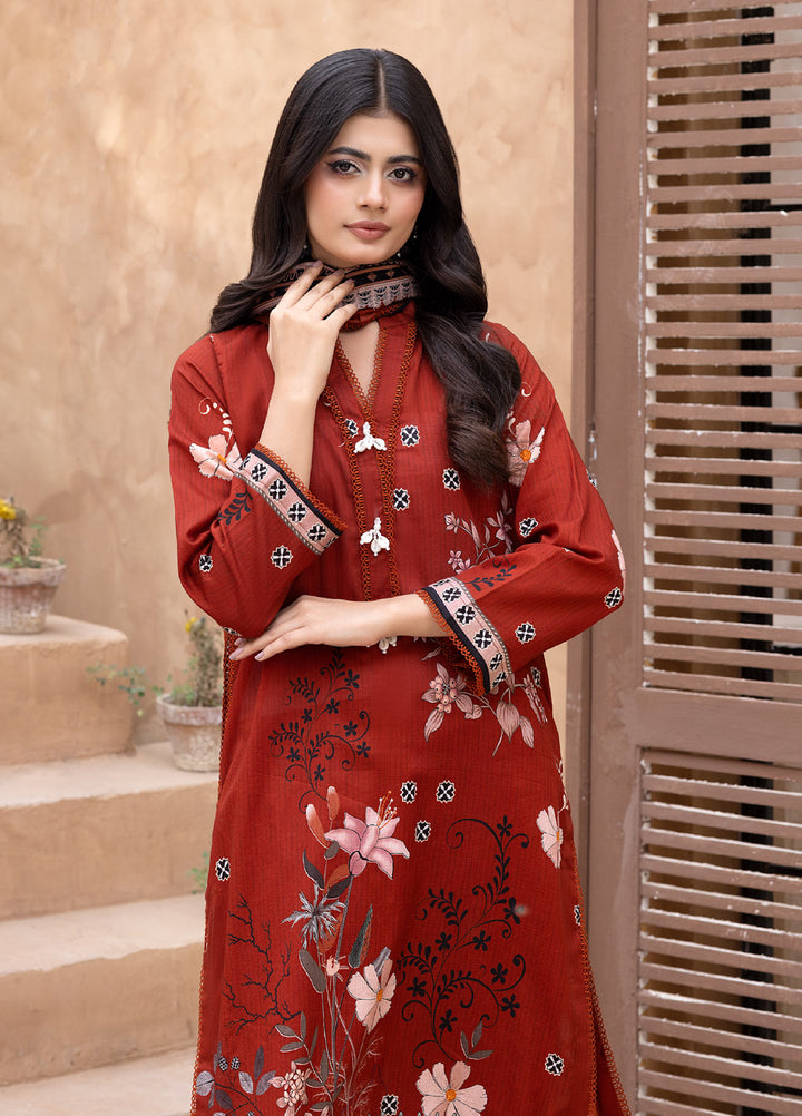 Regalia Textiles Unstitched Printed Karandi Lawn 3 Piece Suit RG26UKL D-9 - Summer Collection