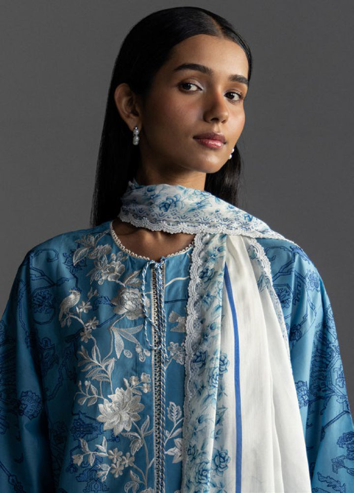 Coco by Zara Shahjahan Unstitched Embroidered Lawn 3 Piece Suit CZS26UL AVIONA-3A - Summer Collection