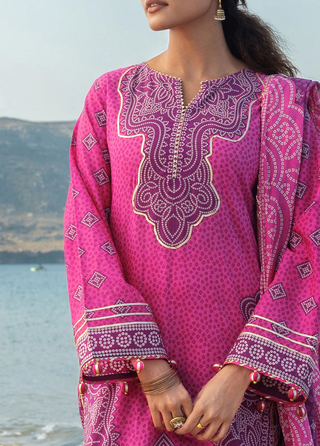 The Chunri by Gul Ahmed Unstitched Printed Lawn 3 Piece Suit GA26UTCL CL-62061 B - Summer Collection