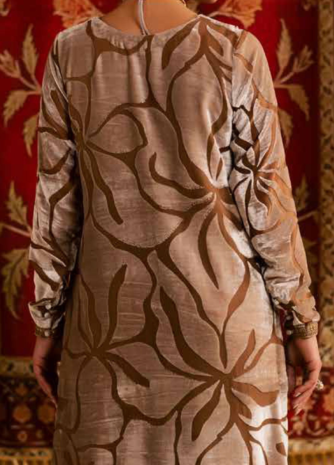 Ballerina by Nureh Unstitched Velvet Palachi Embroidered 3 Piece Suits NU25BV NU2-191 - Festive Collection