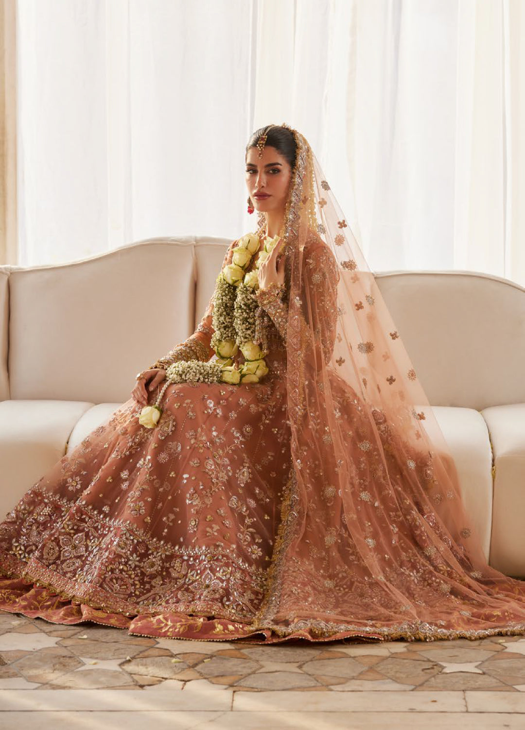 Zaha by Khadija Shah Gossamer Unstitched Embroidered Suits 3 Piece ZL25GF ZC25-08 - Festive Collection