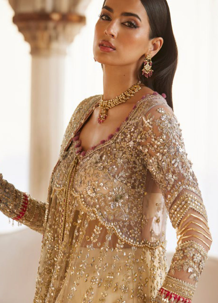 Zaha by Khadija Shah Gossamer Unstitched Embroidered Suits 3 Piece ZL25GF ZC25-06 - Festive Collection