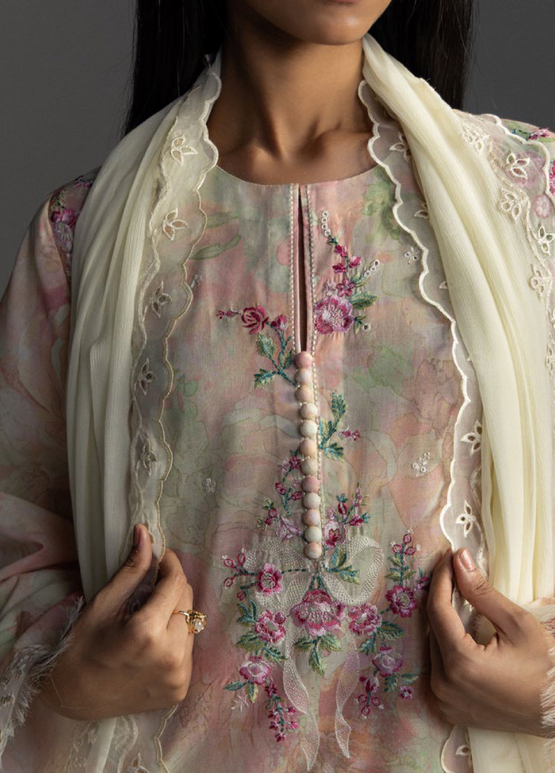 Coco by Zara Shahjahan Unstitched Embroidered Lawn 3 Piece Suit CZS26UL AIRA-6B - Summer Collection